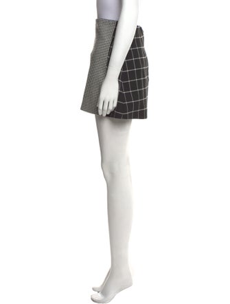 Alice + Olivia Plaid Print Mini Skirt