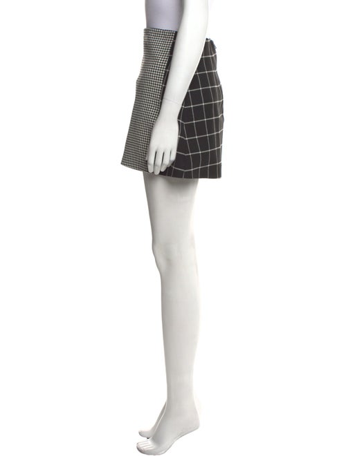 Alice + Olivia Plaid Print Mini Skirt