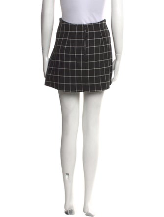 Alice + Olivia Plaid Print Mini Skirt