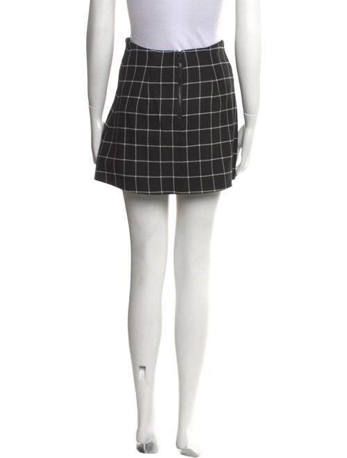 Alice + Olivia Plaid Print Mini Skirt