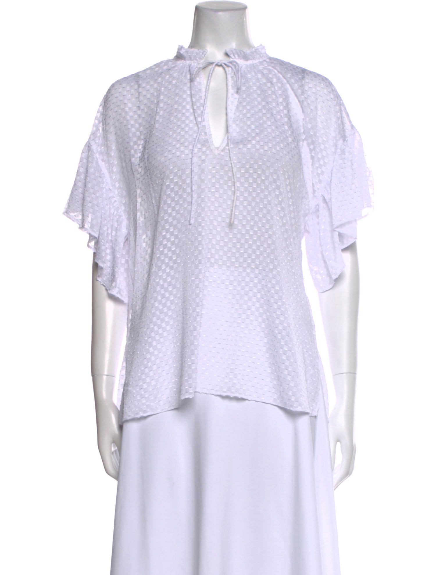 Alice + Olivia Mock Neck Short Sleeve Blouse w/ Tags