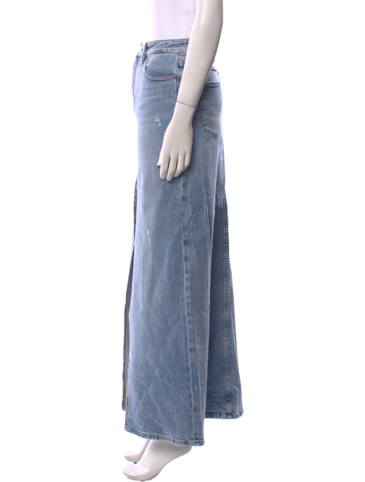 Alice + Olivia Distressed Accents Long Skirt w/ Tags