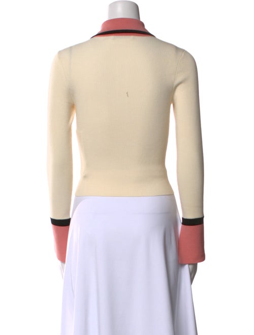 Alice + Olivia Wool Long Sleeve Polo