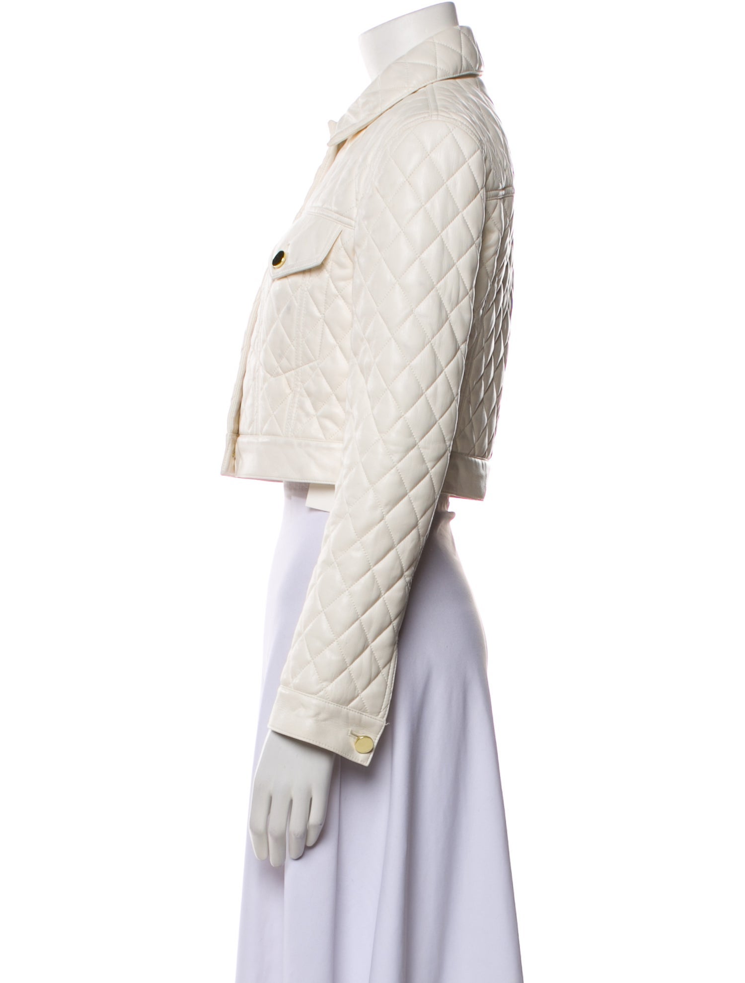 Alice + Olivia Faux Leather Denim Jacket