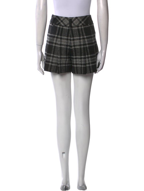 Alice + Olivia Plaid Print Mini Shorts