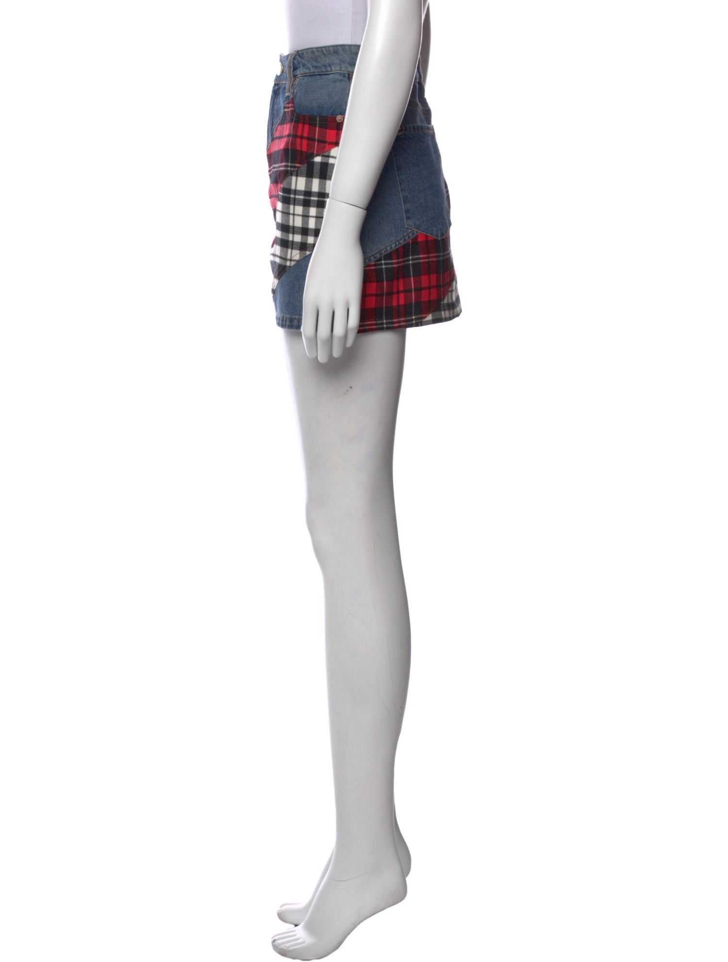 Alice + Olivia Plaid Print Mini Skirt