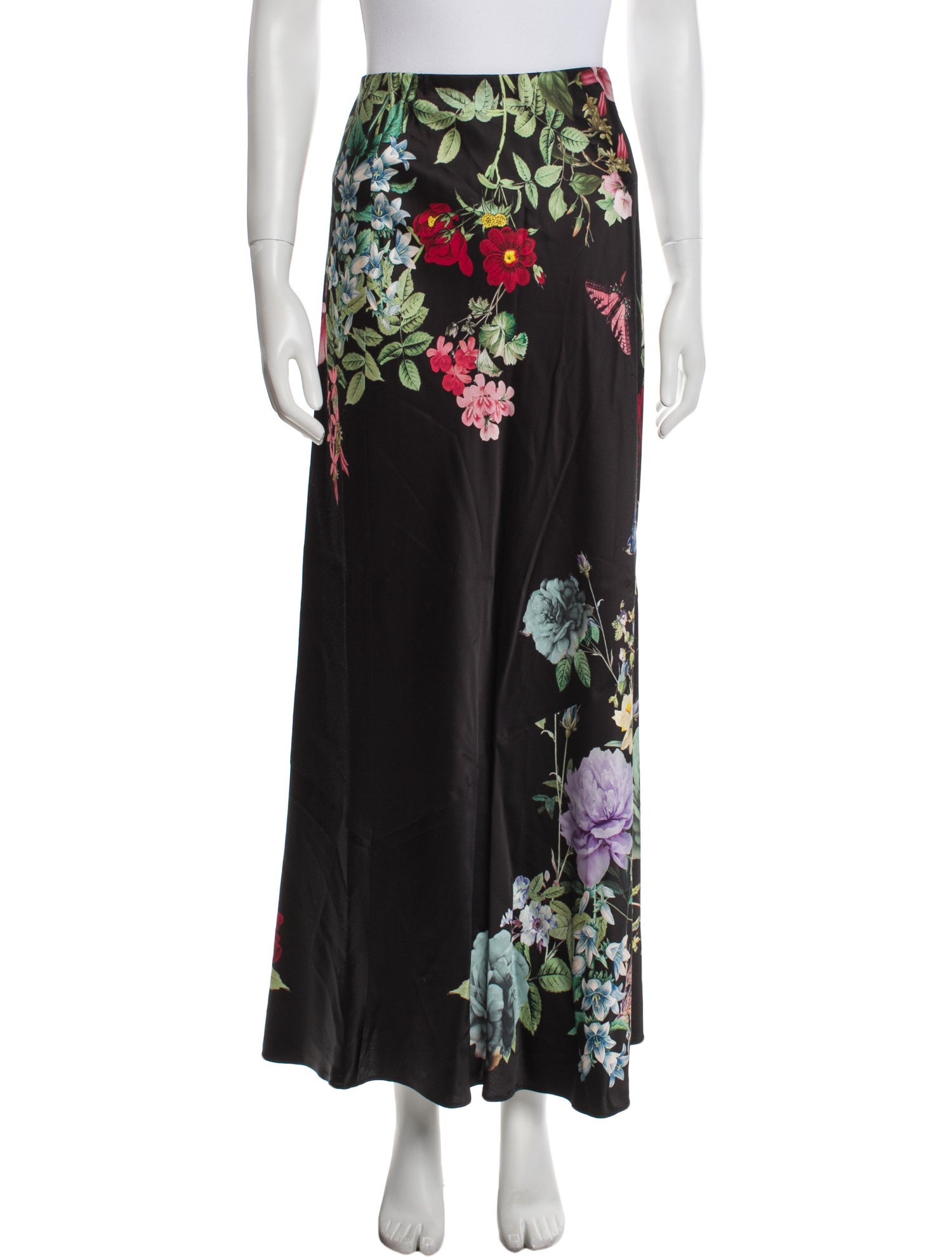Alice + Olivia Floral Print Long Skirt