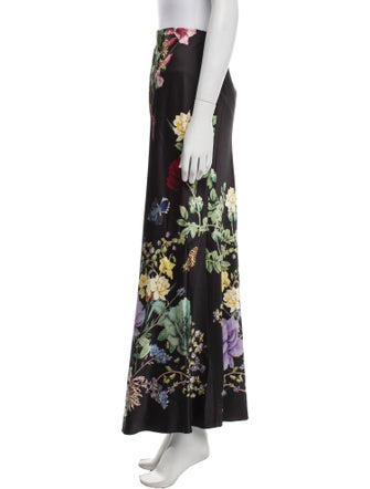 Alice + Olivia Floral Print Long Skirt