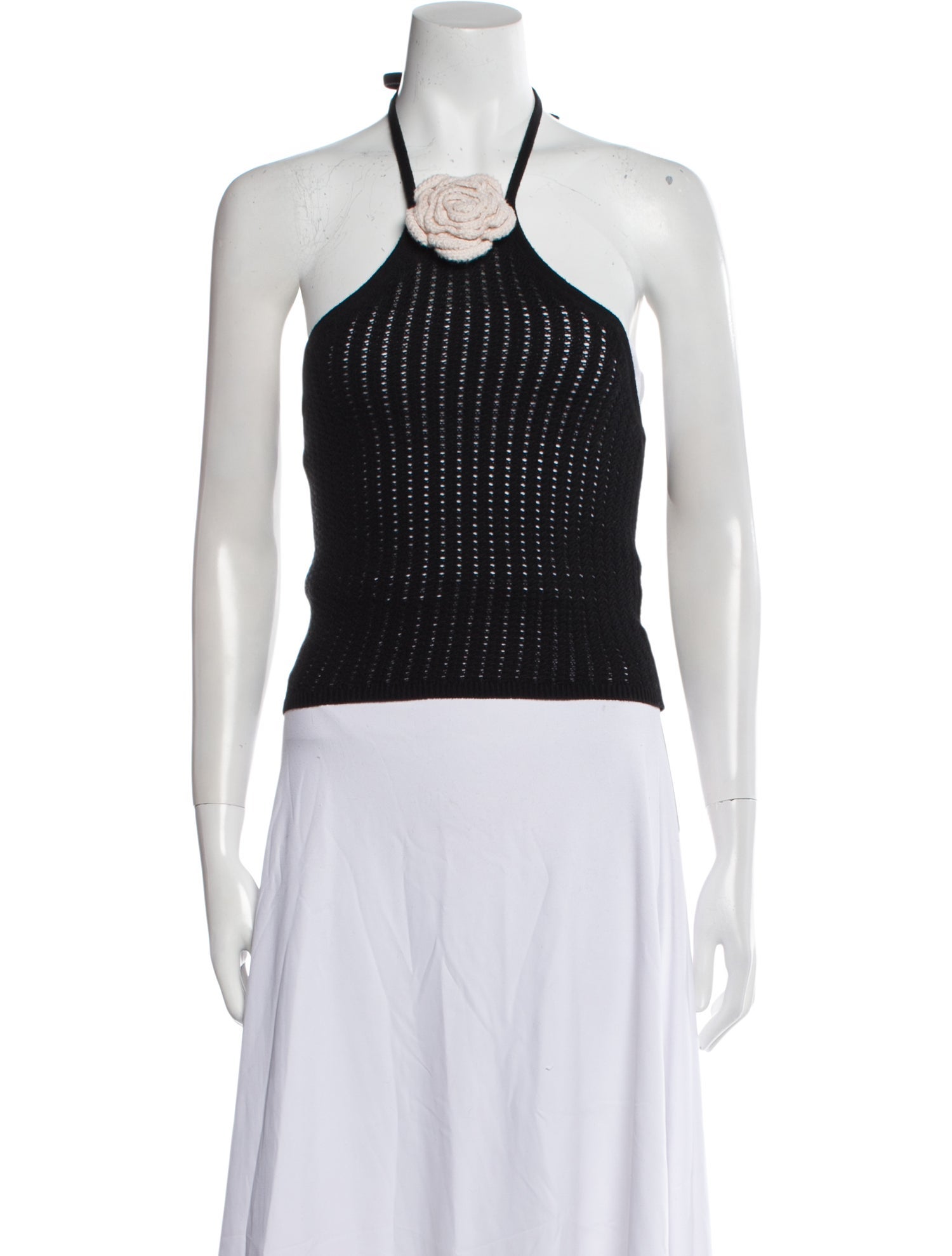 Alice + Olivia Halterneck Sleeveless Crop Top