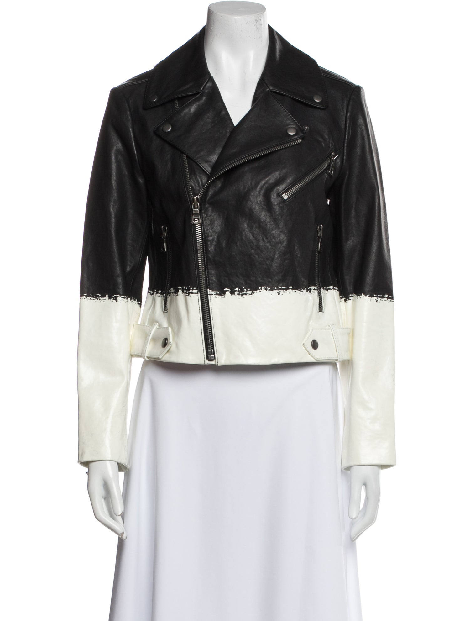 Alice + Olivia Leather Biker Jacket