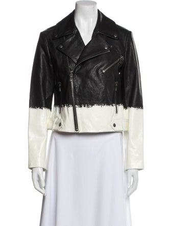 Alice + Olivia Leather Biker Jacket