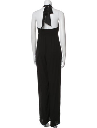 Alice + Olivia Silk Halterneck Jumpsuit