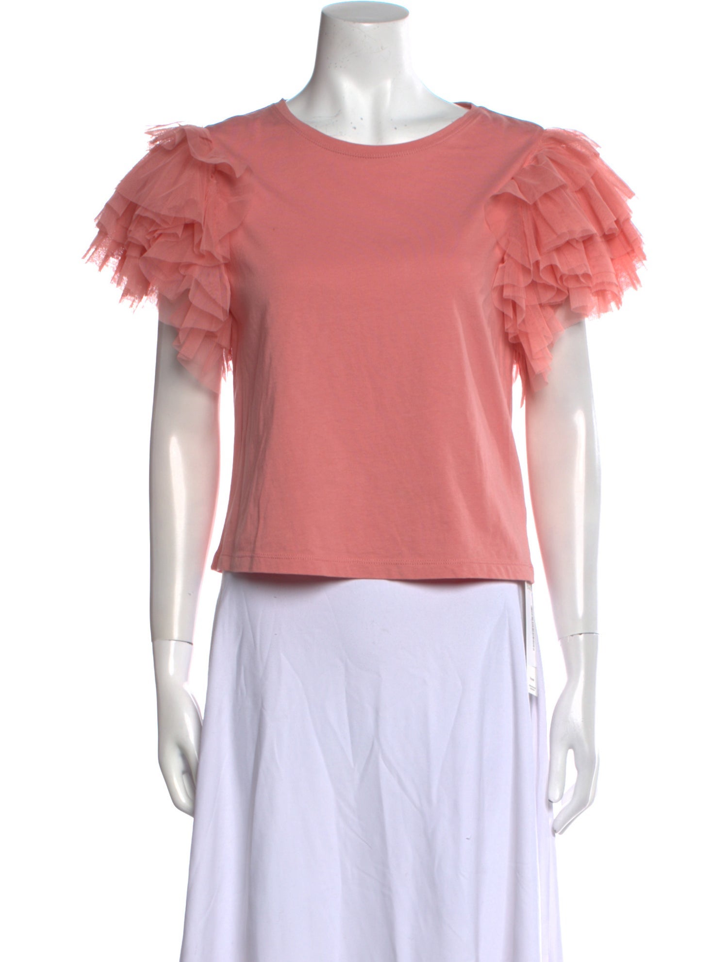 Alice + Olivia Scoop Neck Short Sleeve Blouse