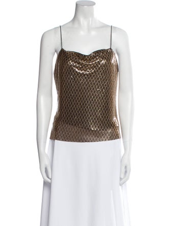 Alice + Olivia Printed Square Neckline Top