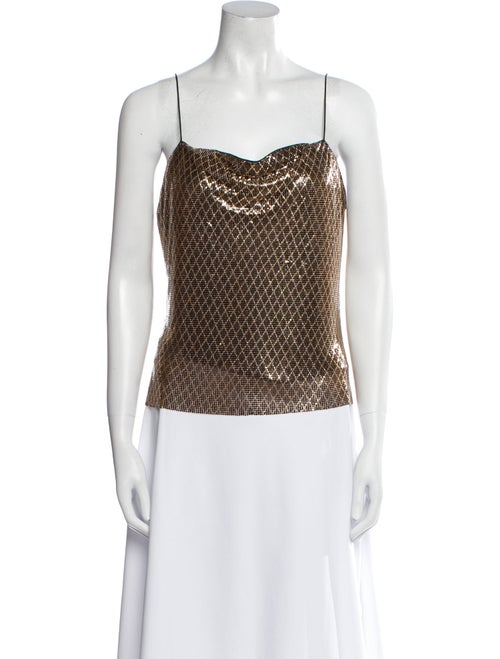 Alice + Olivia Printed Square Neckline Top