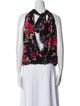 Alice + Olivia Floral Print Halterneck Blouse