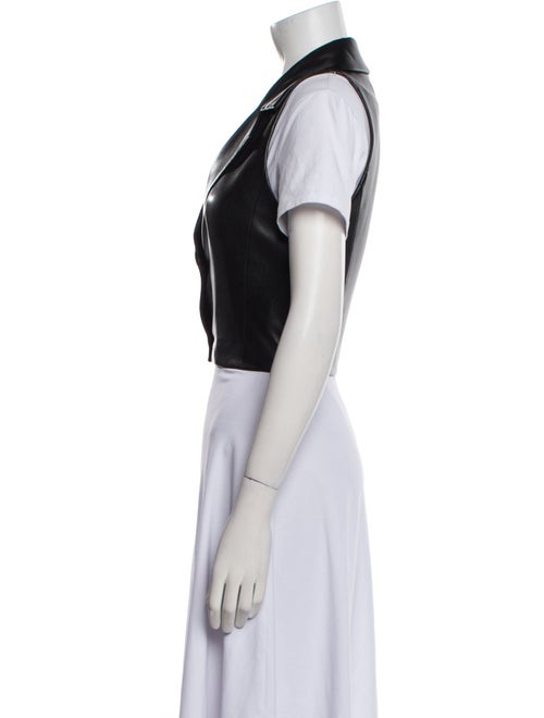 Alice + Olivia Faux Leather Vest