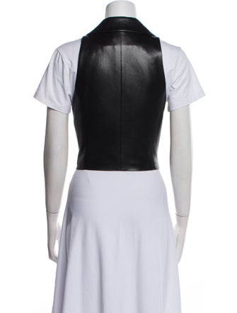 Alice + Olivia Faux Leather Vest