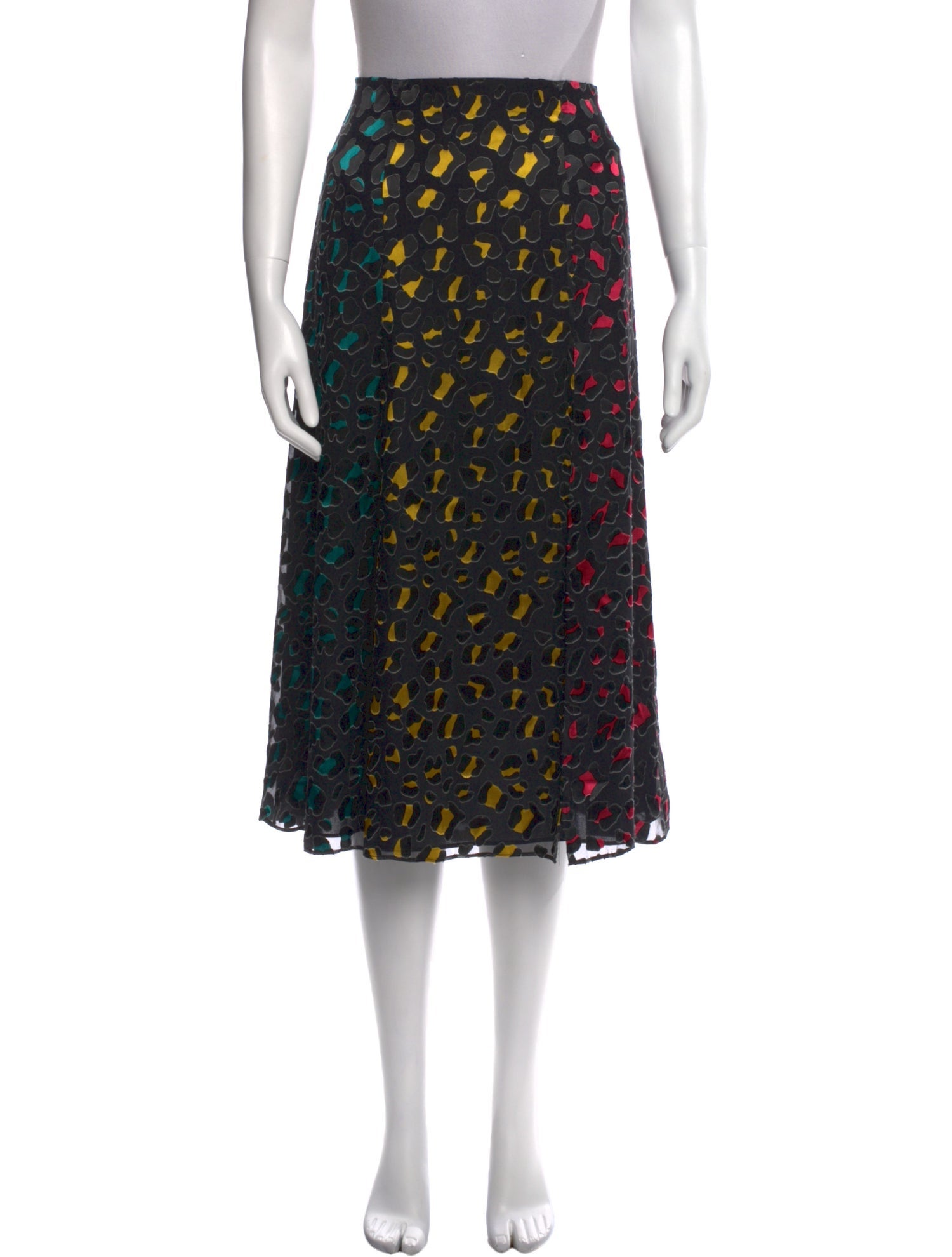 Alice + Olivia Animal Print Midi Length Skirt