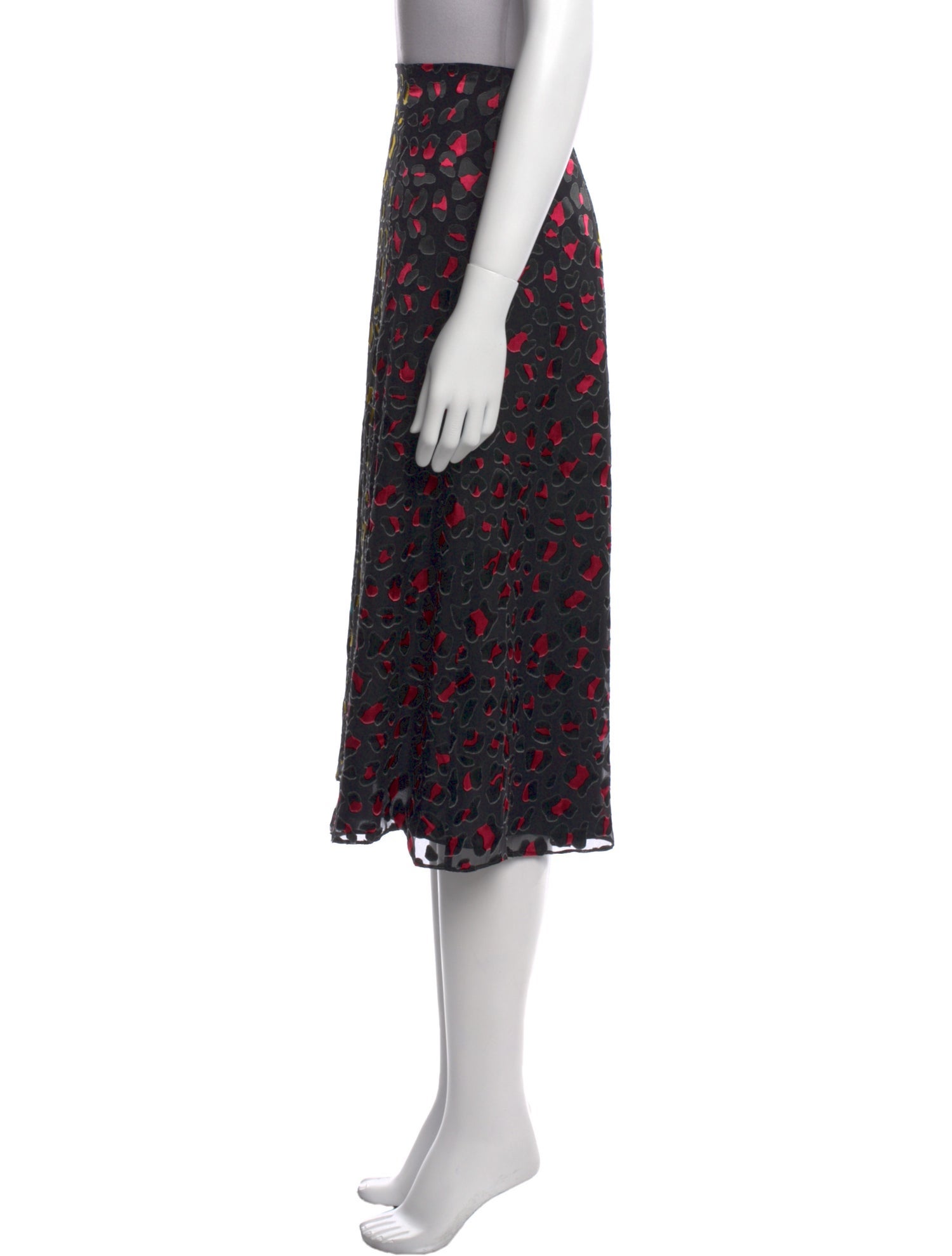 Alice + Olivia Animal Print Midi Length Skirt