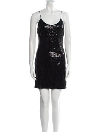 Alice + Olivia Scoop Neck Mini Dress