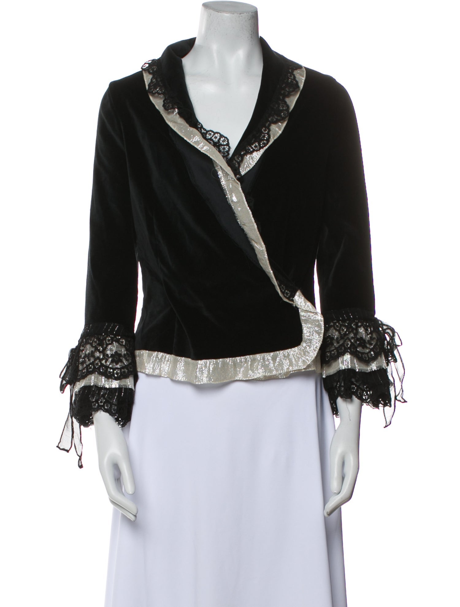 Alice + Olivia Velvet Evening Jacket