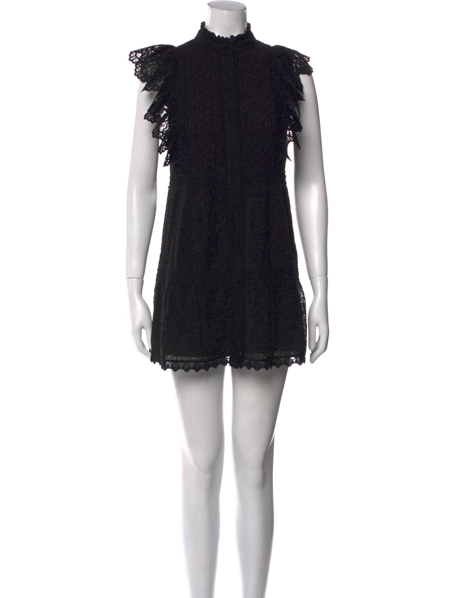 Alice + Olivia Mock Neck Mini Dress