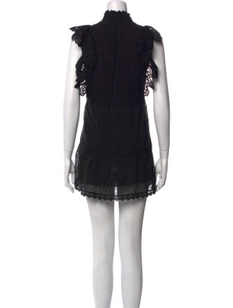 Alice + Olivia Mock Neck Mini Dress