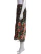 Alice + Olivia Floral Print Midi Length Skirt