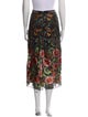 Alice + Olivia Floral Print Midi Length Skirt