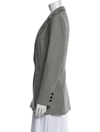 Alice + Olivia Plaid Print Blazer