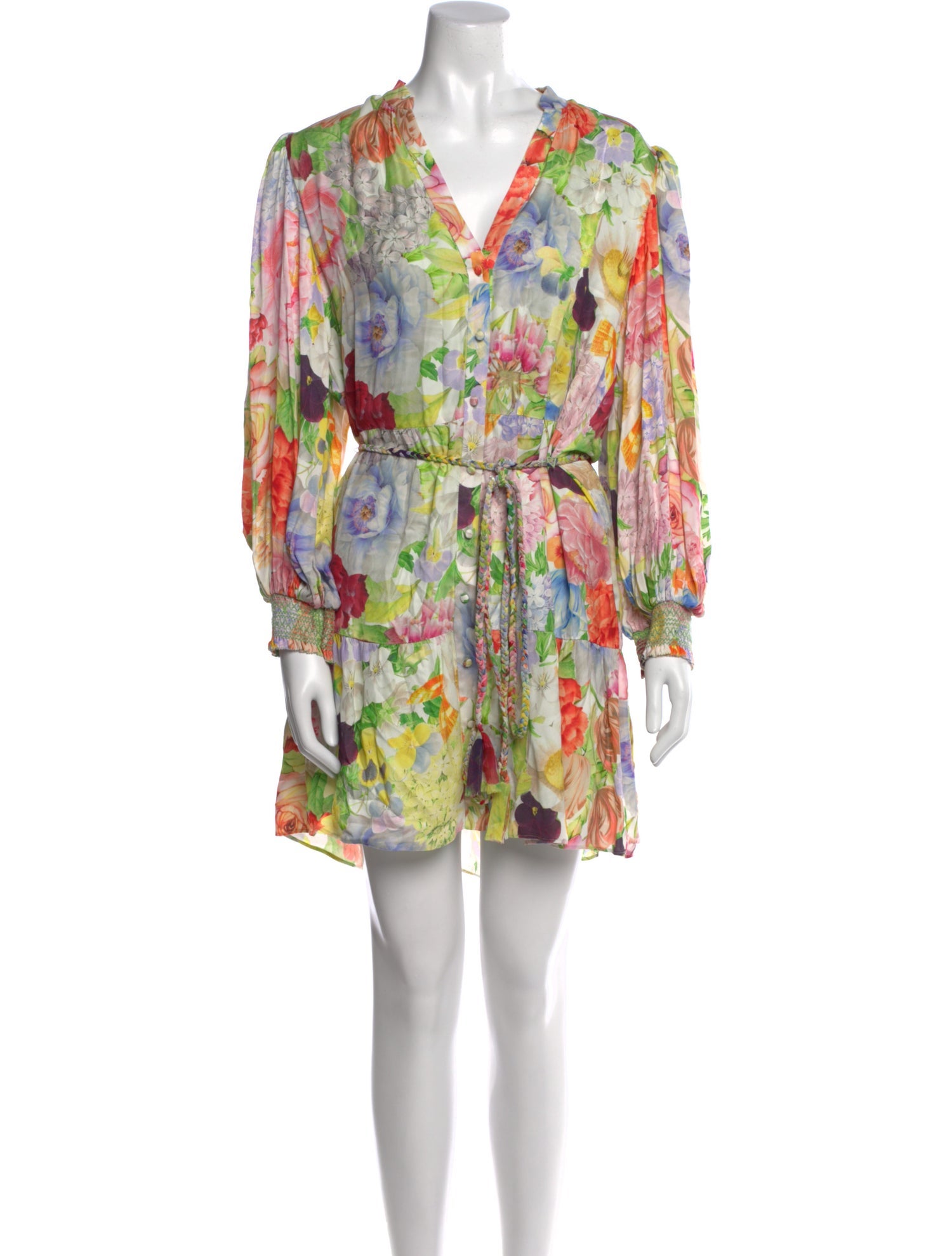 Alice + Olivia Floral Print Mini Dress