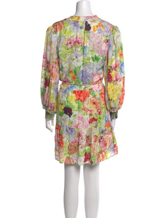 Alice + Olivia Floral Print Mini Dress