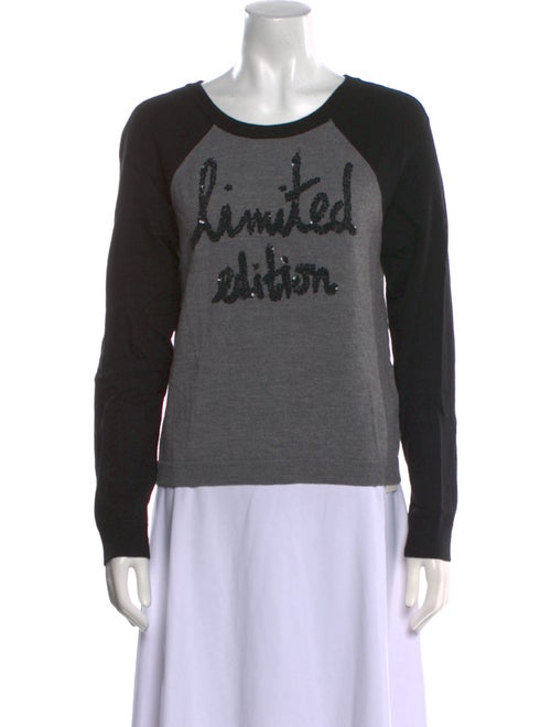 Alice + Olivia Wool Graphic Print Sweater