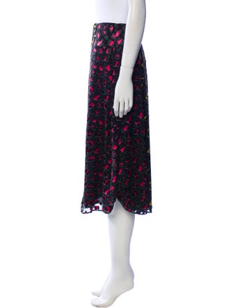 Alice + Olivia Printed Midi Length Skirt