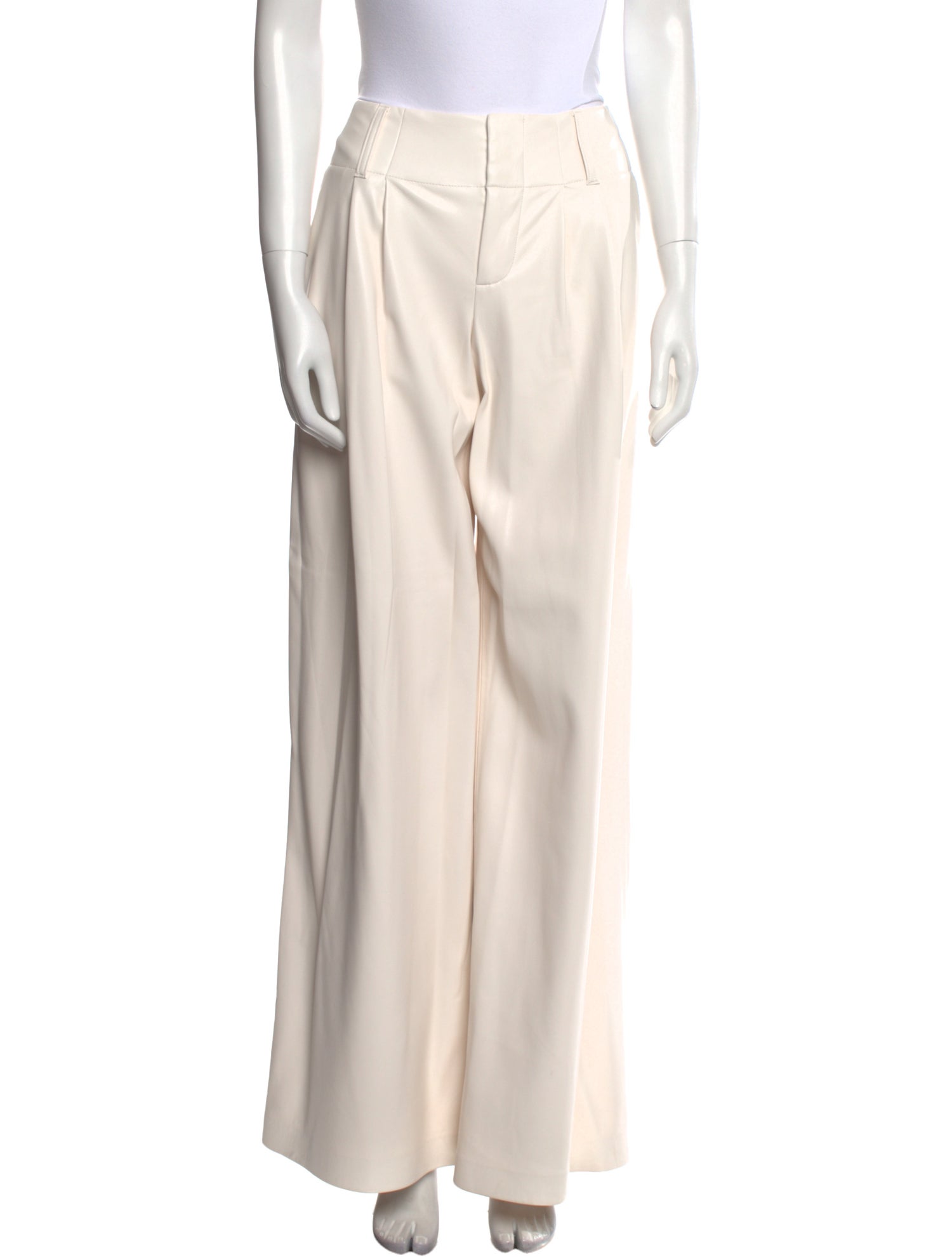 Alice + Olivia Faux Leather Wide Leg Pants