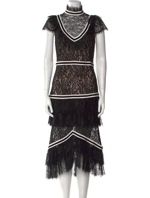 Alice + Olivia Lace Long Dress