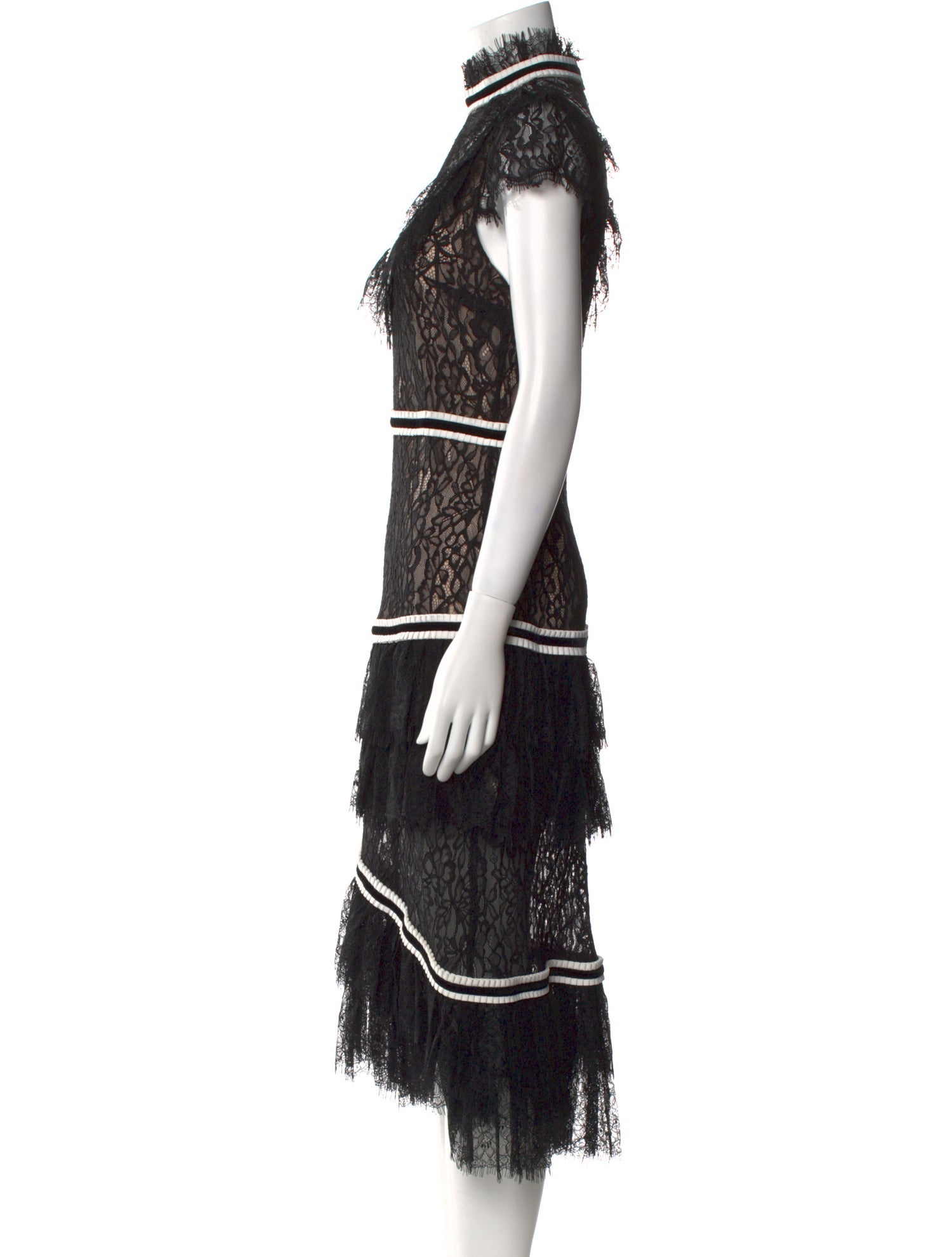 Alice + Olivia Lace Long Dress
