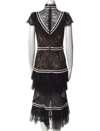 Alice + Olivia Lace Long Dress