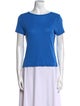 Alice + Olivia Bateau Neckline Short Sleeve T-Shirt