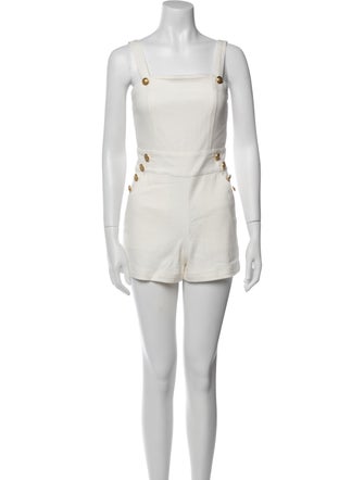 Alice + Olivia Square Neckline Romper