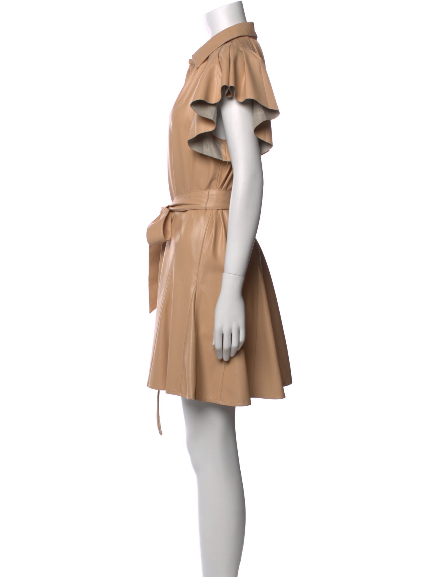 Alice + Olivia Faux Leather Mini Dress