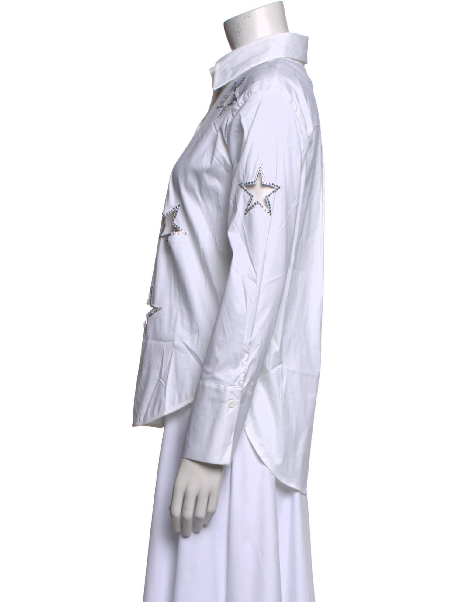 Alice + Olivia Long Sleeve Button-Up Top