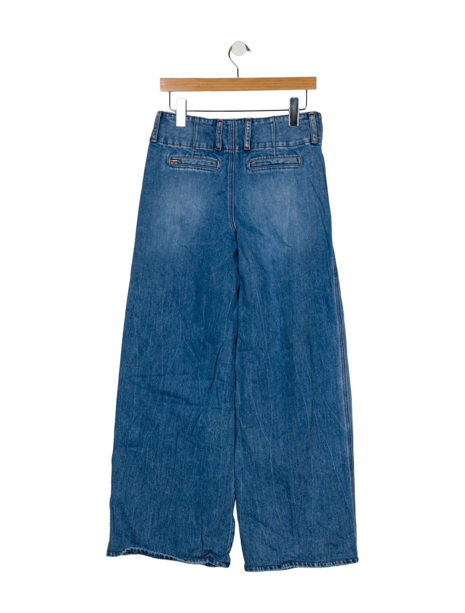 Alice + Olivia Mid-Rise Wide Leg Jeans