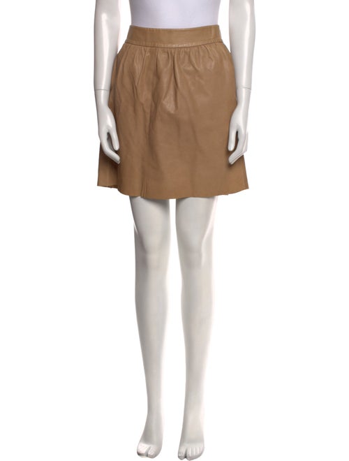Alice + Olivia Leather Mini Skirt