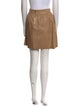Alice + Olivia Leather Mini Skirt