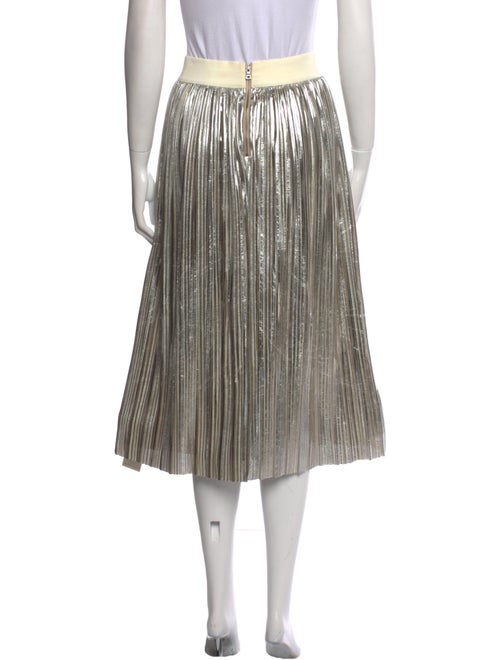 Alice + Olivia Pleated Accents Midi Length Skirt