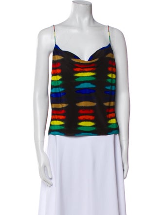 Alice + Olivia Silk Printed Top