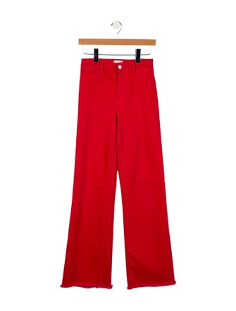 Alice + Olivia Mid-Rise Wide Leg Jeans