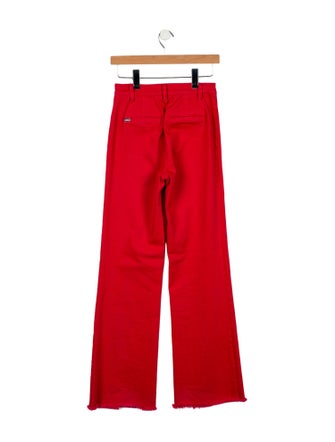 Alice + Olivia Mid-Rise Wide Leg Jeans